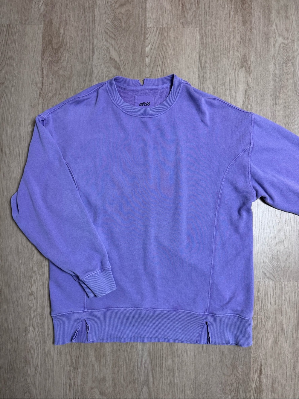 Aerie Crewneck Sweatshirt in Lavender Purple